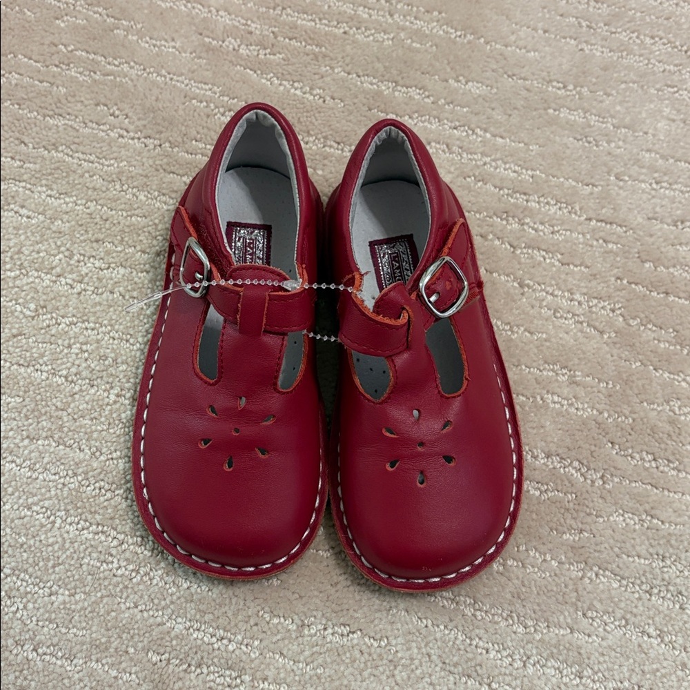 Red Leather Mary Jane’s L’Amour
